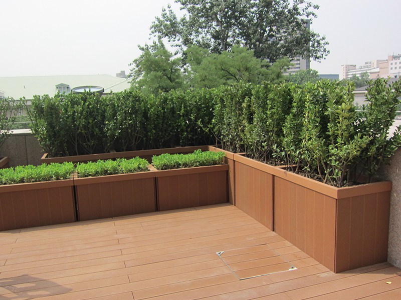 花園木塑地板案例